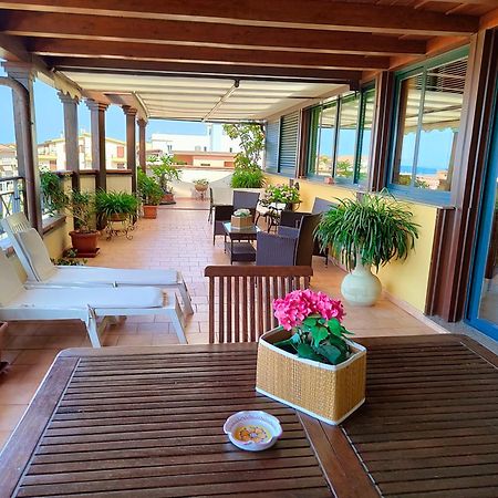 "Appartamento Del Mare Gliaca" Con Vista Isole Eolie,Ampia Terrazza,Wifi E Parcheggio Privato Gratuito Piraino Exterior foto